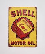 Shell motor oil reclamebord van metaal wandbord decoratie, Verzamelen, Reclamebord, Info@deconoord.nl, Deco Noord, Nieuw