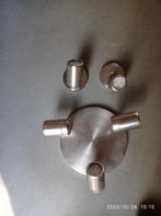 Plafondlamp met 2 bedlampjes, Ophalen, Zo goed als nieuw, Metaal, Modern