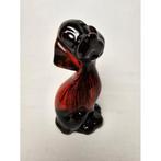 # Vintage Redware zittende hond / dog met flaporen, Verzamelen, Ophalen of Verzenden, Gebruikt, Dier