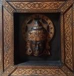 Houten Buddha wanddecoratie, Huis en Inrichting, Woonaccessoires | Boeddhabeelden, Zo goed als nieuw, Ophalen