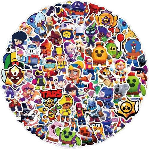 Brawl Stars - Stickers - Stickervel - XL - Waterproof - 110, Hobby en Vrije tijd, Feestartikelen, Nieuw, Versiering, Overige, Verzenden