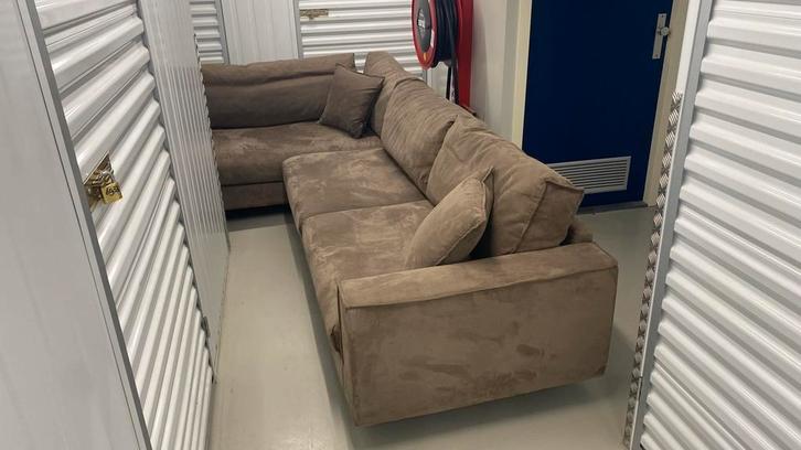 Hoekbank, Huis en Inrichting, Banken | Bankstellen, Gebruikt, Vierpersoons of meer, 250 tot 300 cm, Ophalen