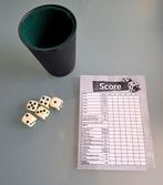 Spel: Yahtzee (zonder de verpakking zoals op foto 3), Ophalen, Zo goed als nieuw, Clown Games