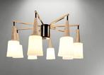 vintage hanglamp plafondlamp hengellamp 70s, Huis en Inrichting, Lampen | Plafondlampen, Gebruikt, Ophalen of Verzenden