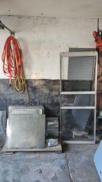 Deur, raam en glasplaten voor kas, Tuin en Terras, Kassen, Ophalen, Glas