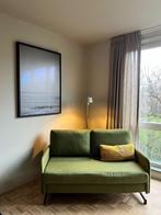 Stijlvolle groene slaapbank van MADE - 150cm breed, Huis en Inrichting, Ophalen, Tweepersoons, Zo goed als nieuw, Overige maten