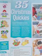35 Christmas Quickies Kerst borduurpatronen, Ophalen, Nieuw, Handborduren, Patroon