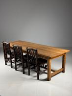 Kloostertafel eettafel eiken 250cm landelijk, Antiek en Kunst, Ophalen