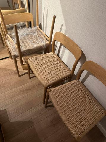 4 Niels Otto Moller Model 75 Stoelen - Gerestaureerd beschikbaar voor biedingen