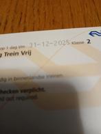 NS dagkaart geldig tm 31-12- 2025, Tickets en Kaartjes, Trein, Bus en Vliegtuig, Eén persoon, Trein, Algemeen kaartje