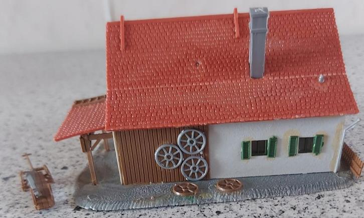 Modelspoorbaan Oude Smidwerkplaats, Hobby en Vrije tijd, Modeltreinen | H0, Zo goed als nieuw, Brug, Tunnel of Gebouw, Gelijkstroom of Wisselstroom