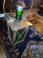 Muziek doos lantaarn stijl glas messing drankfles, Antiek en Kunst, Ophalen of Verzenden