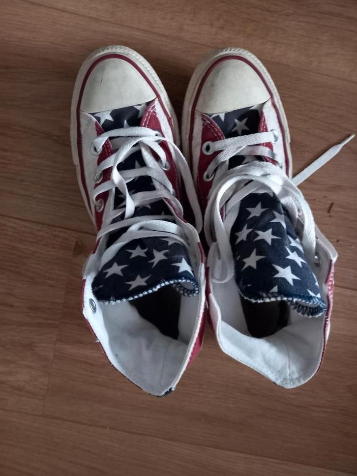 Converse All Stars - Maat 39, Kleding | Dames, Schoenen, Gedragen, Sneakers of Gympen, Rood, Ophalen of Verzenden