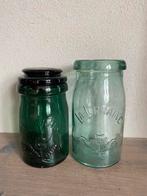 SALE Franse brocante groene Lorraine weckpotten weckpot, Ophalen of Verzenden