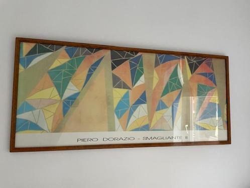 Vintage affiche afbeelding Piero Dorazio Smagliante Art Deco, Huis en Inrichting, Woonaccessoires | Wanddecoraties, Zo goed als nieuw