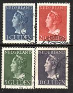 506 nvph 346-349 koningin Wilhelmina 1940 gebruikt cw€99.-, Postzegels en Munten, Ophalen of Verzenden, Na 1940, Gestempeld