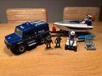 Playmobil Politietruck & speedboot 5187 + 3655 Politie Quad, Kinderen en Baby's, Speelgoed | Playmobil, Ophalen of Verzenden, Gebruikt