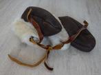 Leren baby slofjes / pantoffeltjes met bont, Ophalen, Nieuw, Jongetje of Meisje, Slofjes