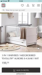 Evolutif aurore petite amelie 3 in 1 bed / ledikant, 70 tot 85 cm, Zo goed als nieuw, Matras, 140 tot 160 cm