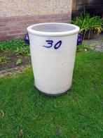 Oude Keulse pot - Grijs met blauwe accenten - ca 1950, Antiek en Kunst, Antiek | Keramiek en Aardewerk, Ophalen