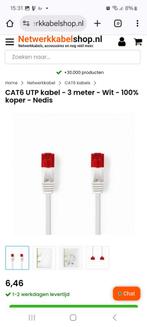 Platte Netwerkkabel - 3 Meter, Example Street 123, Example City, Gebruikt, Example@example.com, Generic