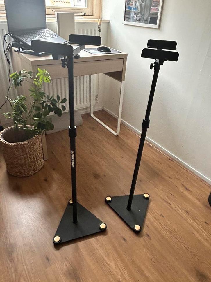 Samson MS100 studio monitor statieven set, Muziek en Instrumenten, Standaards, Zo goed als nieuw, Ophalen