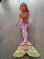 Barbie zeemeermin, Kinderen en Baby's, Speelgoed | Poppen, Ophalen of Verzenden, Zo goed als nieuw, Barbie