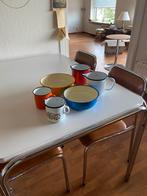 Emaille kommen /mokken, Huis en Inrichting, Keuken | Servies, Ophalen of Verzenden, Zo goed als nieuw, Kom(men), Overige stijlen