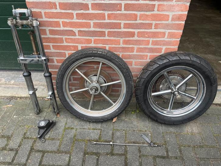 Ironhead Invader wielen, 35mm voorvork, Remklauw, Motoren, Onderdelen | Harley-Davidson, Gebruikt, Ophalen of Verzenden