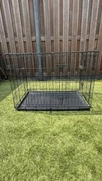 Zwarte bench middel, Dieren en Toebehoren, Ophalen, Gebruikt, 65 tot 100 cm, Hondenhok