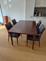 Vintage Art Deco tafel eettafel Bannink klassiek 160 x 100, Ophalen, 50 tot 100 cm, Zo goed als nieuw, Vijf personen of meer