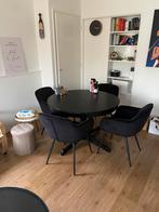 Ronde eettafel ikea met uitschuifbare blad zonder stoelen., Huis en Inrichting, Tafels | Eettafels, Ophalen of Verzenden, Zo goed als nieuw