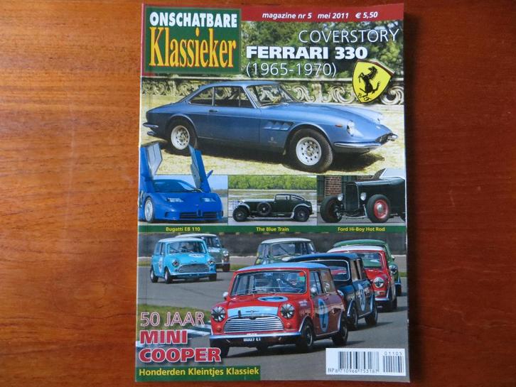 Onschatbare Klassieker 5 2011 Ferrari 330, 50 jr Mini Cooper, Boeken, Auto's | Folders en Tijdschriften, Nieuw, Ferrari, Ophalen of Verzenden