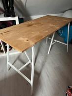 Grenen bureau met Schagen frame, Ophalen of Verzenden, Zo goed als nieuw, Bureau
