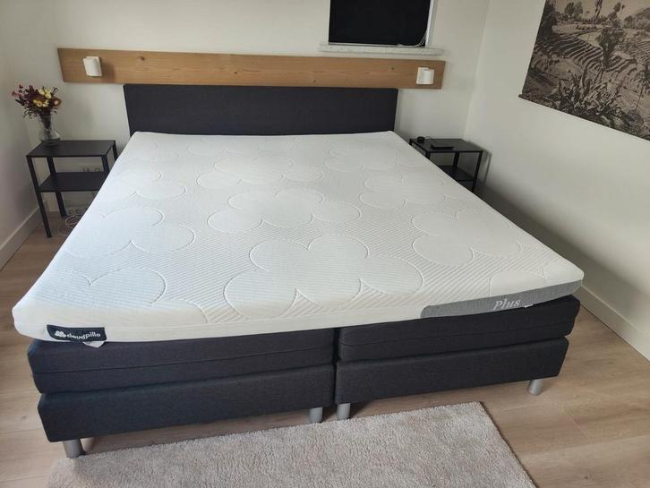 Prachtige boxspring, matras en topper 180 x 200, Huis en Inrichting, Slaapkamer | Boxsprings, Gebruikt, 180 cm, Tweepersoons, Ophalen of Verzenden