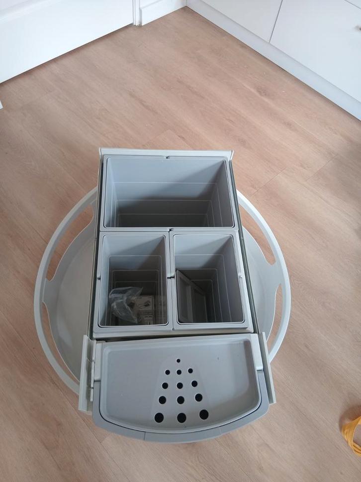 Hailo Rondo 3-vaks roterende afvalemmer, Huis en Inrichting, Woonaccessoires | Prullenbakken, Nieuw, Kunststof, Minder dan 50 cm