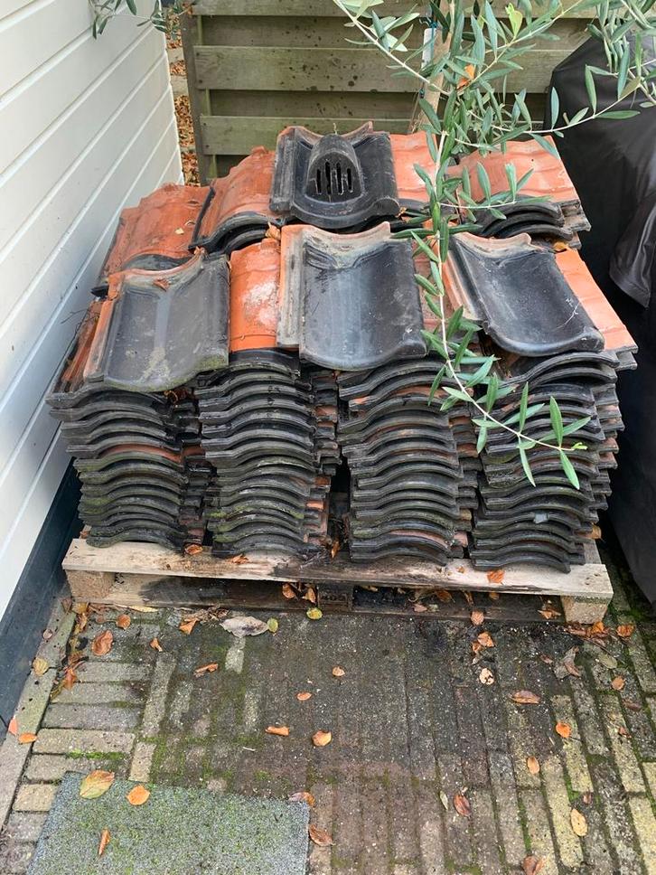 Gebruikte Gebr. Laumans Dakpannen - Pallet, Doe-het-zelf en Verbouw, Dakpannen en Dakbedekking, Gebruikt, Dakpannen, Steen of Klei