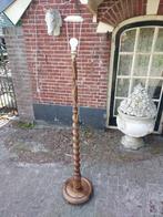 Staande getorste eikenhouten schemerlamppoot., Antiek en Kunst, Ophalen