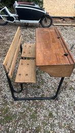 Vintage schoolbankje, Ophalen, Gebruikt, Tafel(s) en Stoel(en)