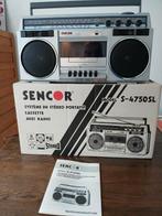 Vintage Sencor S-4750SL ghettoblaster boombox originele doos, Ophalen of Verzenden, Zo goed als nieuw, Overige typen