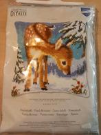 Borduurpakket vervaco hertje in de sneeuw, Hobby en Vrije tijd, Borduren en Borduurmachines, Ophalen, Nieuw, Borduurpakket