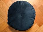 Zgan zwart rond kussen, Huis en Inrichting, Woonaccessoires | Kussens, Ophalen of Verzenden, Zo goed als nieuw, Zwart, Rond