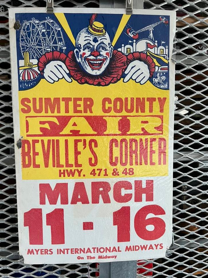 OUDE AFFICHE FAIR AMERIKA, Verzamelen, Posters, Gebruikt, Film en Tv, Deurposter of groter, Ophalen