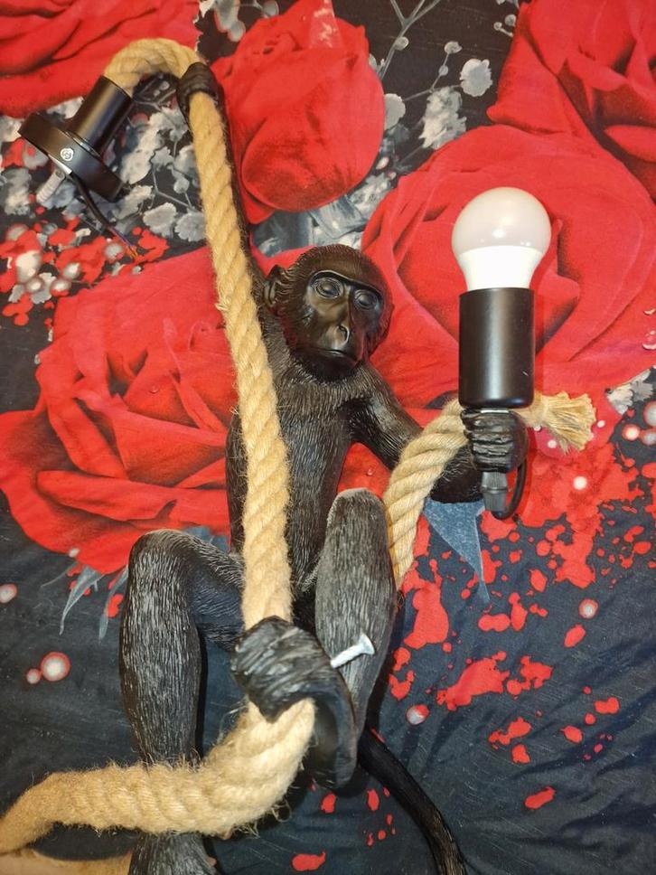 Hanglamp Aap - Unieke Decoratie, Huis en Inrichting, Lampen | Hanglampen, Ophalen of Verzenden