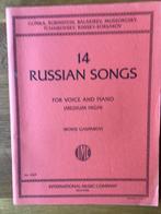 Boris Gasparov, 14 russsian songs, 14 russische liederen, Muziek en Instrumenten, Bladmuziek, Zang, Wereldmuziek, Ophalen of Verzenden