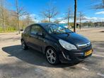Opel Corsa 1.2 16V 3D 2011 Zwart, Auto's, Voorwielaandrijving, 450 kg, 1229 cc, Zwart
