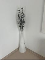 Grote glazen vaas incl. Decoratie, Overige kleuren, Ophalen of Verzenden, Minder dan 50 cm, Glas