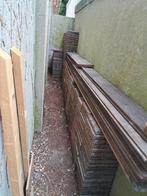 Gebruikte tegels rood en grijs, Tuin en Terras, Tegels en Klinkers, Ophalen, Gebruikt, 10 m² of meer, Beton