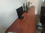Bureau met RVS poten 2,67m lang, Ophalen, Gebruikt