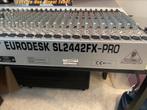 Behringer Eurodesk SL2442 FX-PRO Mixer, Nieuw, 20 kanalen of meer, Microfooningang, Ophalen